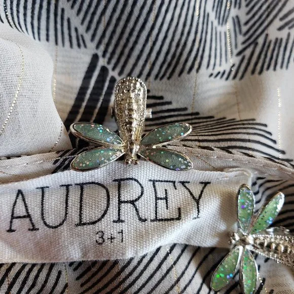 Audrey 3+1 Romper Off White Gold Lurex Size M - Picture 7 of 9